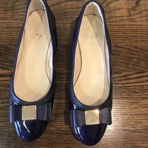 Cole Haan patent leather blue ballet flat 7